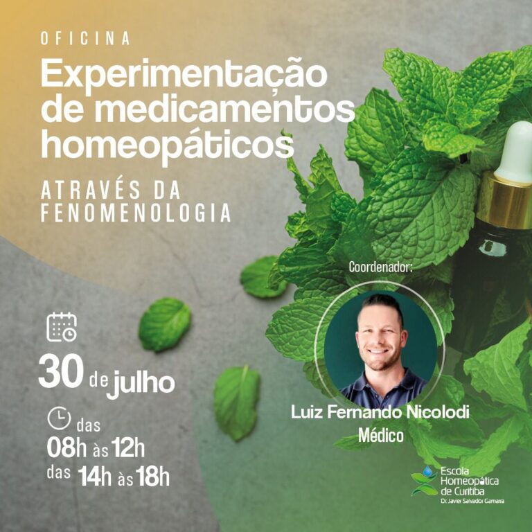 Read more about the article Experimentação de medicamentos homeopáticos